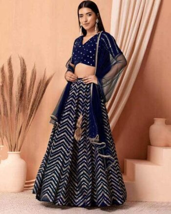 Women Embellished Flared Lehenga Choli Set