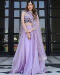 Women Embroidered Flared Lehenga Choli Set