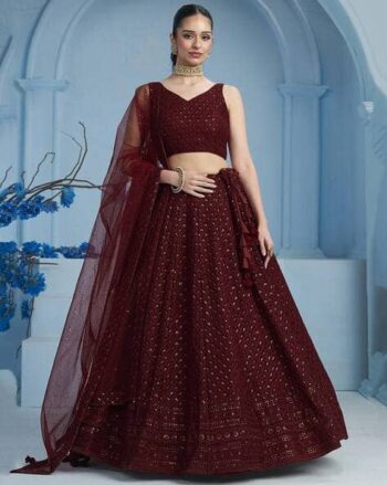 Women Embellished Flared Lehenga Choli Set