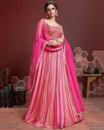 Embellished Lehenga Choli Set with Dupatta