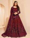 Women Embroidered Flared Lehenga Choli Set