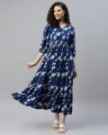 Women Floral Print Anarkali Kurta