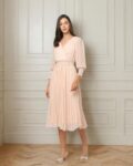 Women Swiss-Dot Fit & Flare Dress