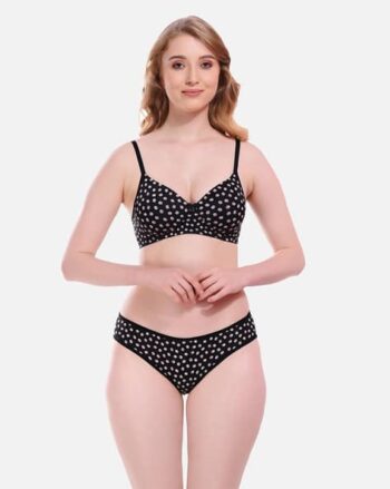 Women Polka-dot Lingerie Set