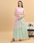 Women Embroidered Flared Lehenga Choli Set