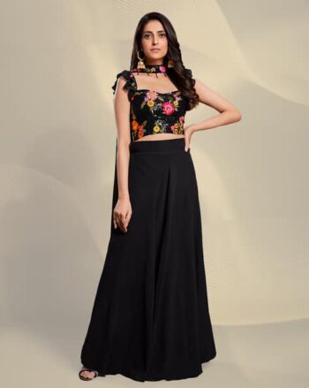 Floral Print Lehenga Choli Set