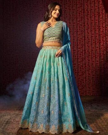 Woman Lehenga Choli Set with Dupatta