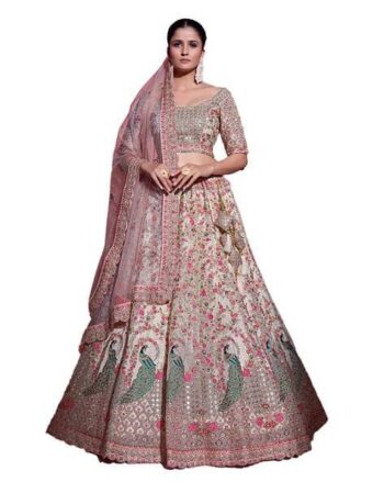 Floral Print Lehenga Choli Set with Dupatta