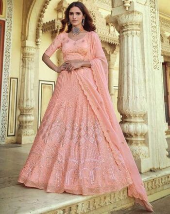 Embroidered Flared Lehenga Choli Set