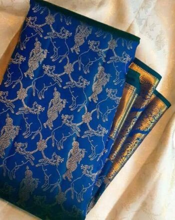 Women Woven Banarasi Saree with Contrast Border