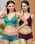 Women Pack of 2 Seamless Bra & Panty Set