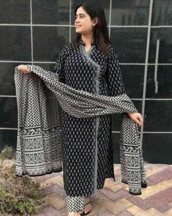Floral A-line Kurta Set