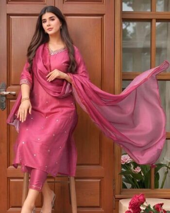 Women Embroidery A-line Kurta Set