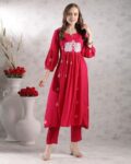 Women Floral Print Flared Kurta Set