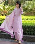 Women Embroidered Straight Kurta Set