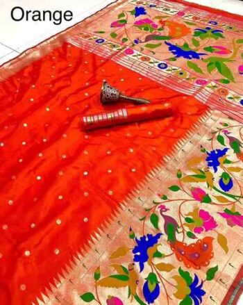 Women Soft Kanchivaram Paithani Silk Saree