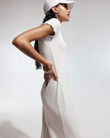 Women Overlock-Detail Bodycon Dress