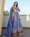 Women Embroidered Lehenga Choli Set with Dupatta