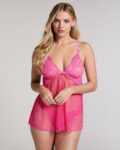 Women Dais Lace Babydoll & Panties Set