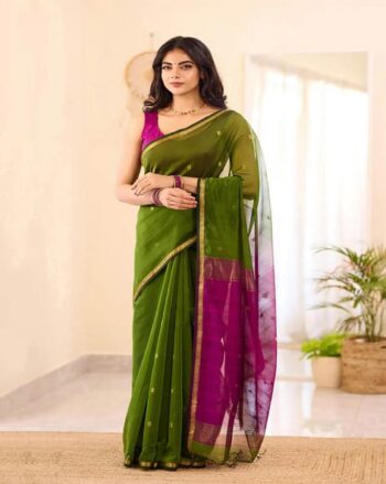 Woven Cotton Designer Saree