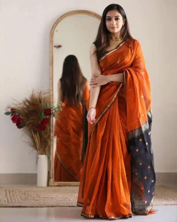 Traditional Cotton Blend Saree