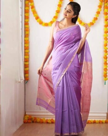 Woven Cotton Silk Kanjivaram Saree