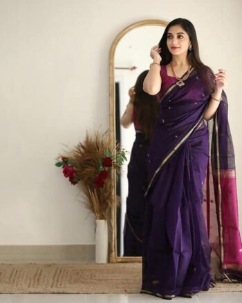 Traditional Cotton Blend Saree