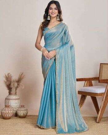 Women Lace Traditional Saree