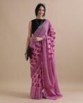 Women Paisley Print Pure Cotton Mulmul Saree