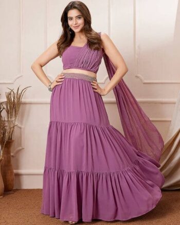 Embellished Lehenga Choli Set with Dupatta