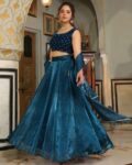 Women Embroidered Flared Lehenga Choli Set
