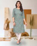 Women Floral Print Straight Kurta