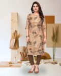 Women Floral Print Straight Kurta