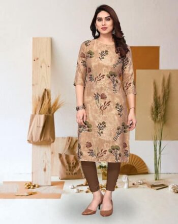 Women Floral Print Straight Kurta
