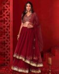Women Embellished Flared Lehenga Choli Set with Dupatta