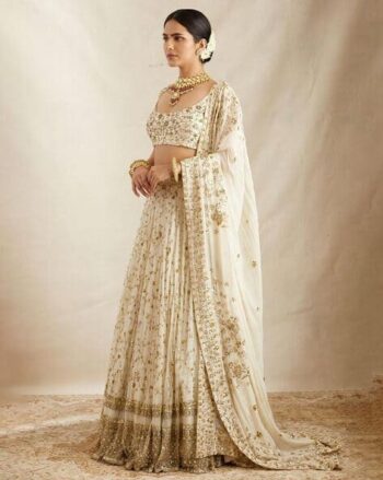 Embellished Lehenga Choli Set with Dupatta