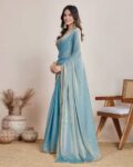 Women Chiffon Saree with Blouse Piece