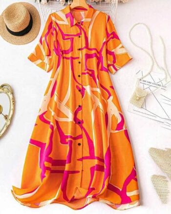 Women Abstract A-line Dress