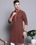 jompers_orange_men_embroidered_regular_fit_long_kurta.jpg