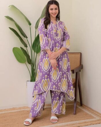 Striped Straight Kurta Set