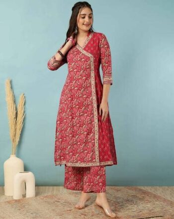 Women Embroidered A-Line Kurta Suit Set