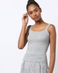 Textured Scoop-Neck Camisole