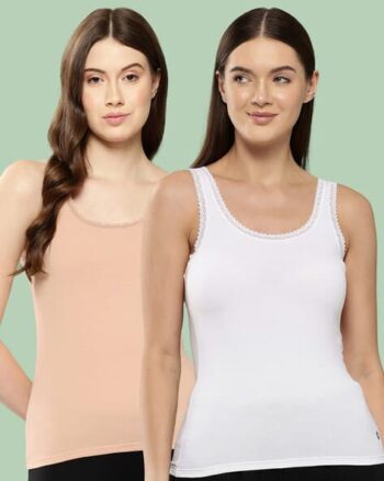 Women Pack of 2 Round-Neck Camisole
