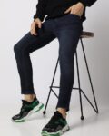 Light-Wash Mid-Rise Slim Fit Jeans