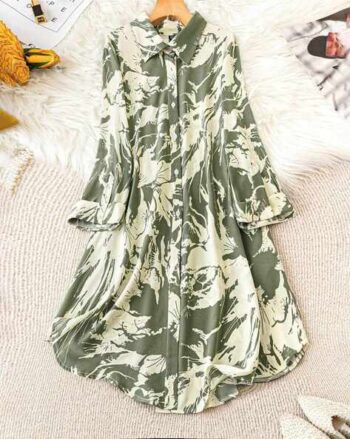 Women Printed Midi Flare Dress