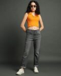 Women Lightly Washed High-Rise 724 Slim Straight Fit Jeans