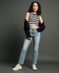 Women Lightly Washed High-Rise 724 Slim Straight Fit Jeans