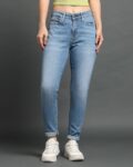 Women Mid-Wash Mid-Rise 711 Skinny Jeans