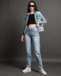 Women Mid-Wash Relaxed Tapered Fit Jeans