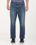 Women Mid-Wash 724 Slim Straight Jeans